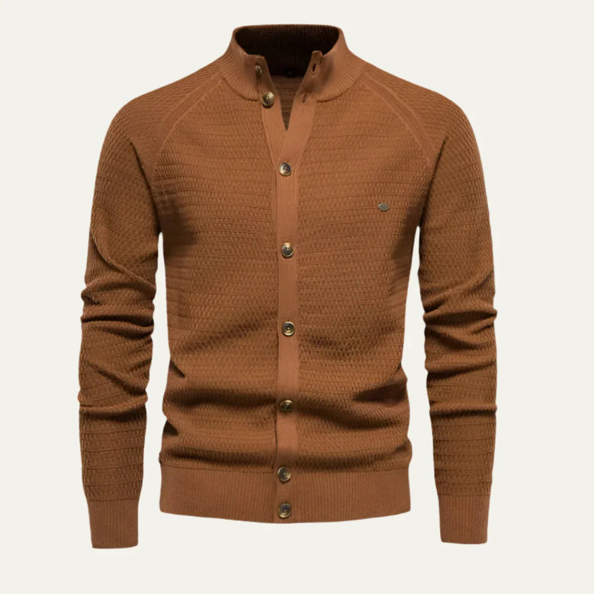 Mænds Cardigan Klassisk Design Knap-Front 1