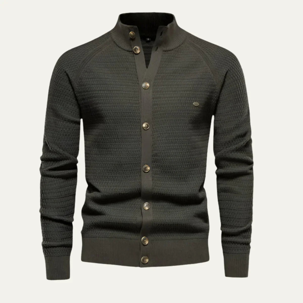 Mænds Cardigan Klassisk Design Knap-Front 7