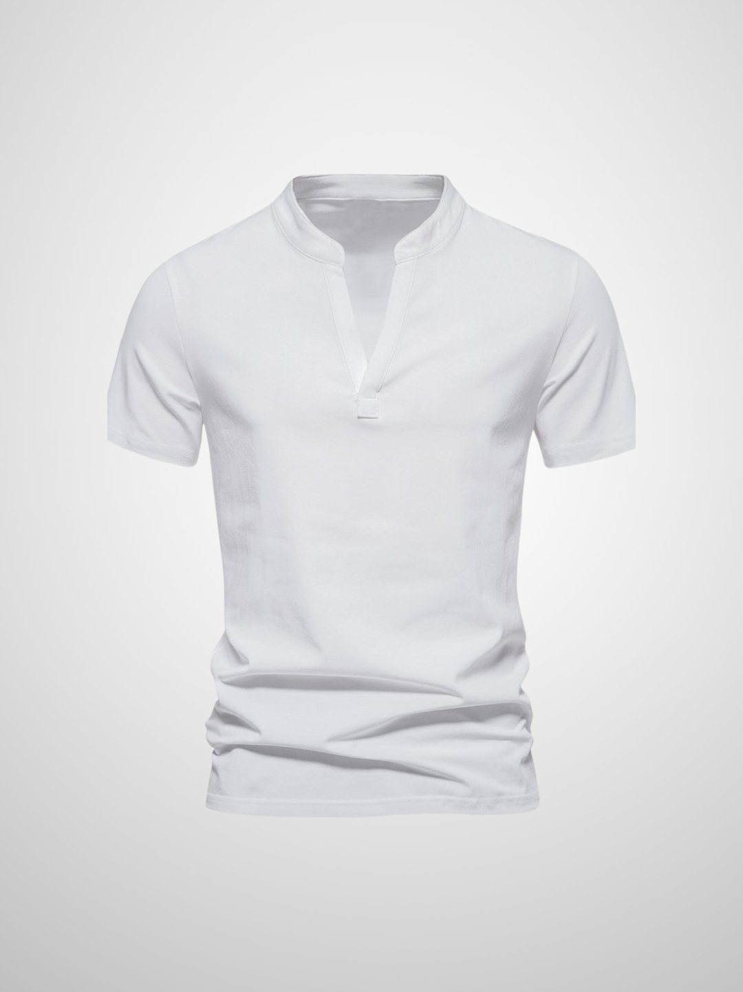 Mænds Casual Polo Shirt med V-hals og Moderne Pasform 7