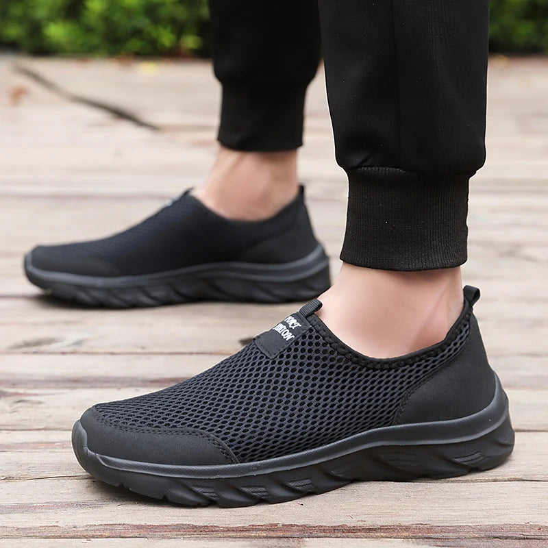 Mænds Casual Sneakers Åndbar Slip-On Gummi 4