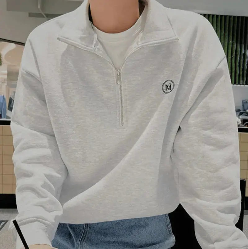 Mænds Casual Zip Up Trøje Moderne Design 6