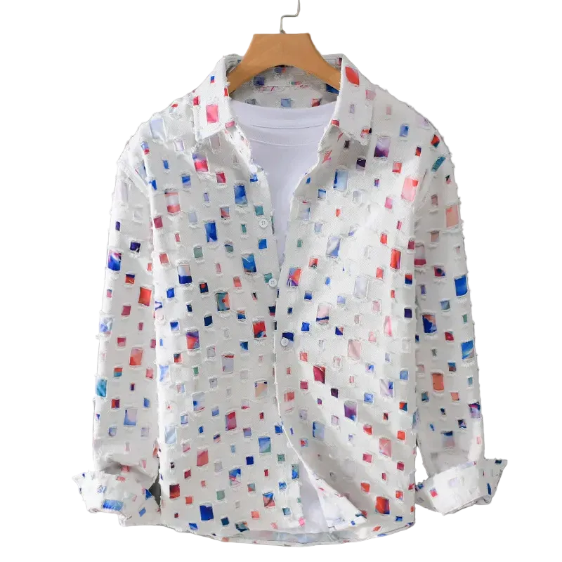 Mænds Denimskjorte Casual 0