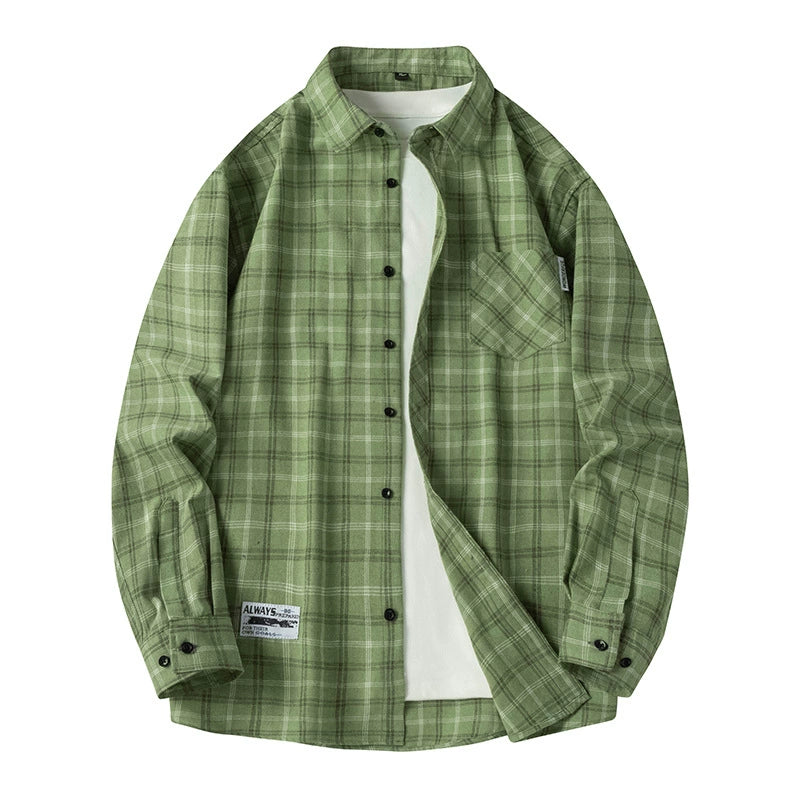 Mænds Flannel Skjorte Klassisk Plaid Design 3
