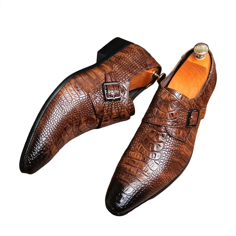 Mænds Formelle Sko Retro Stil Spidse Tæer 0