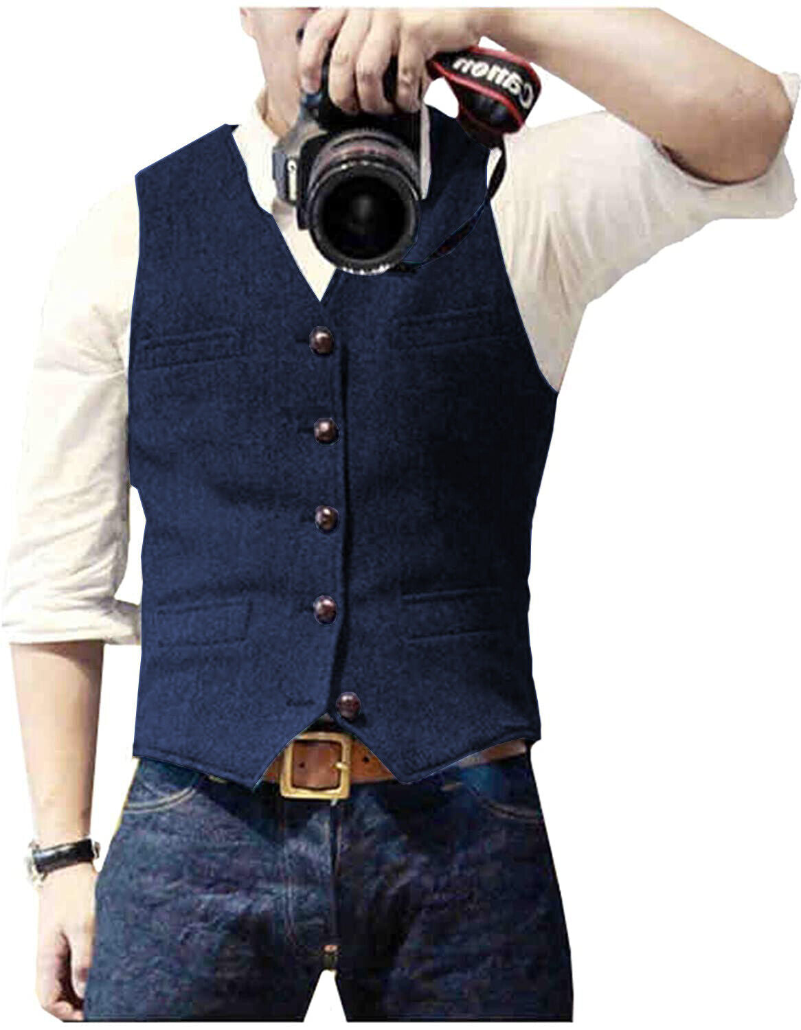 Mænds Gilet Moderne Snit 1