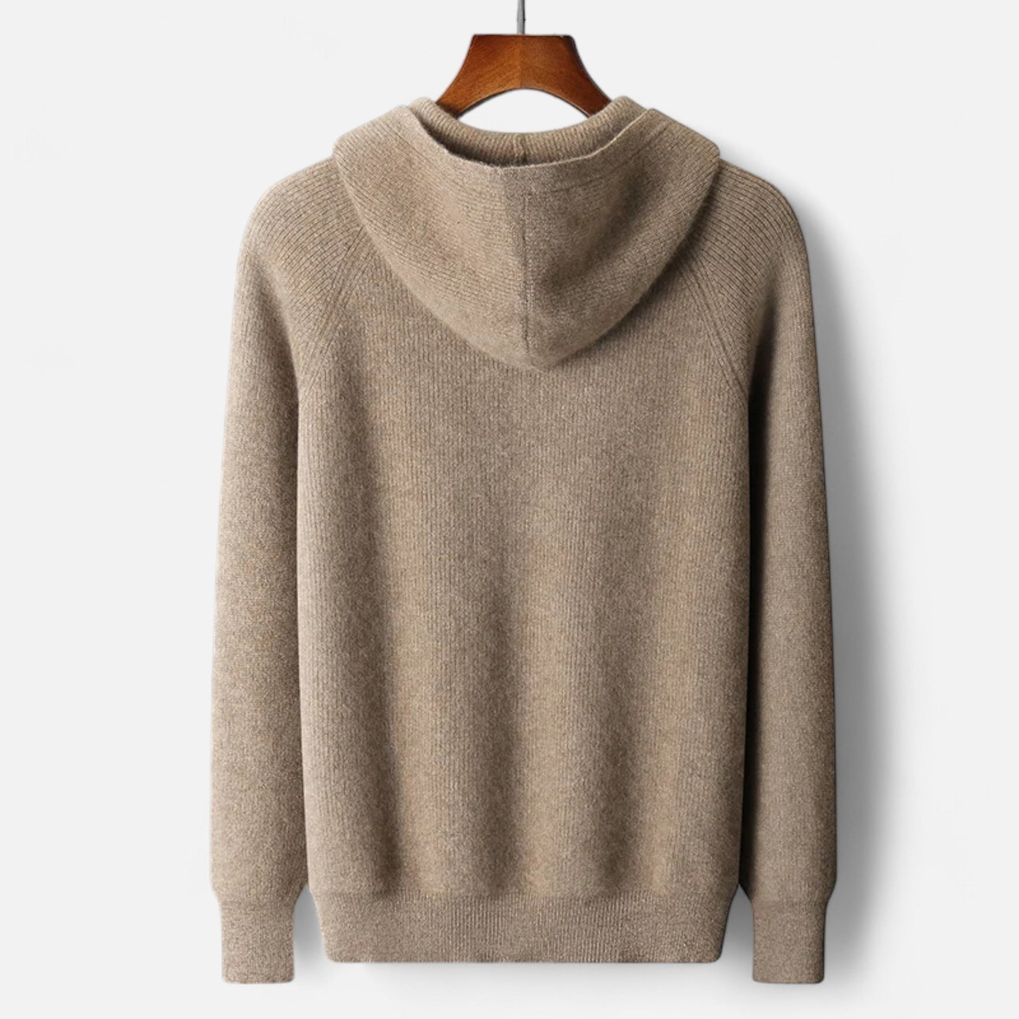 Mænds Hætte Skjorte Med Lynlås Tidløs Design 7