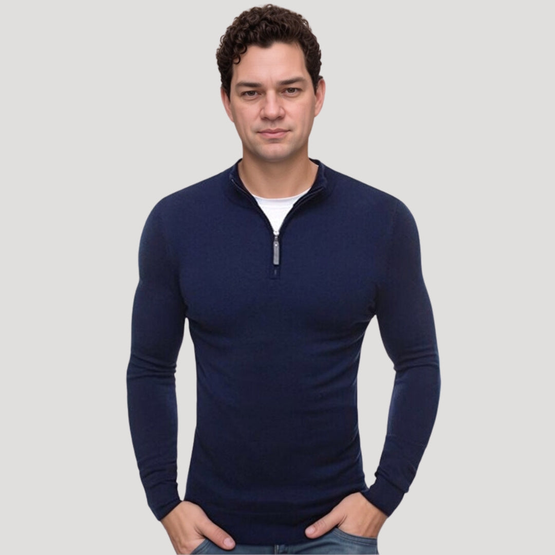 Mænds Halvtrukne Sweater Casual Stil 1