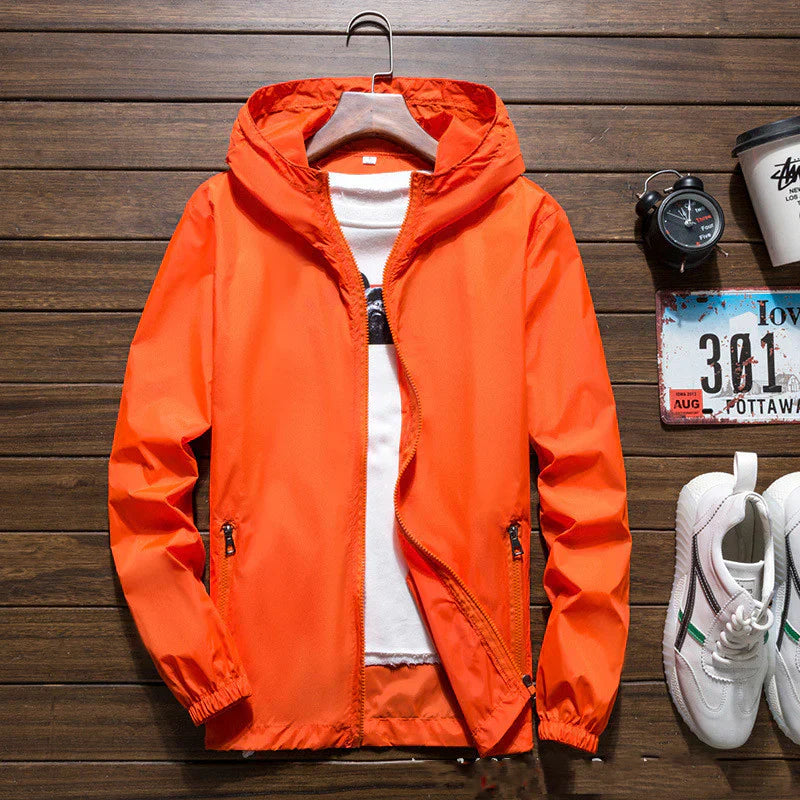 Mænds Jakke Vinter Vindbestandig Med Hætte 5