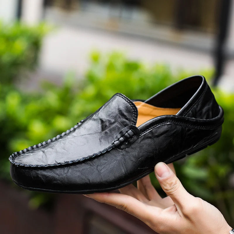 Mænds Læder Loafers Klassisk Stil 8