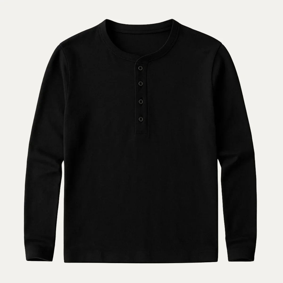 Mænds Langærmet Polo T-shirt med Båndkrave 4