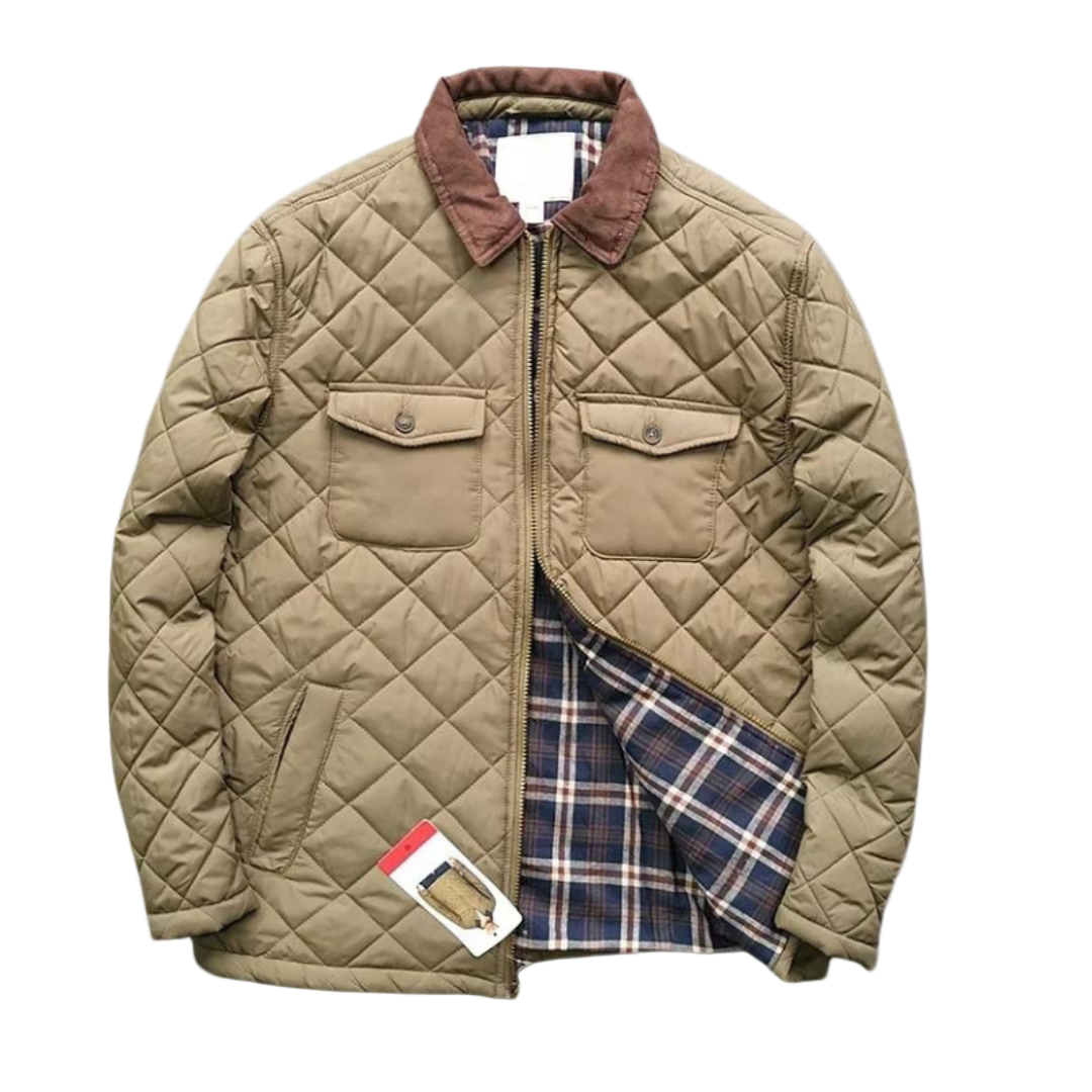 Mænds Letvægts Quiltet Jakke Moderne Stil 0