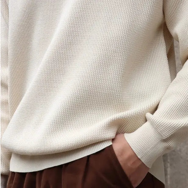 Mænds Polo T Shirt V-Hals Langærmet Casual Stil 2