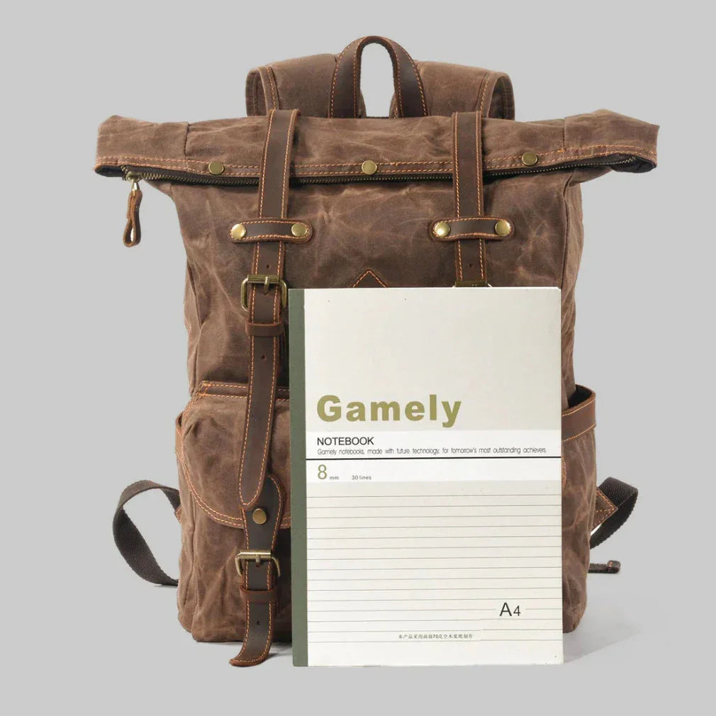 Mænds Rullerygsæk i Læder til Eventyr 7