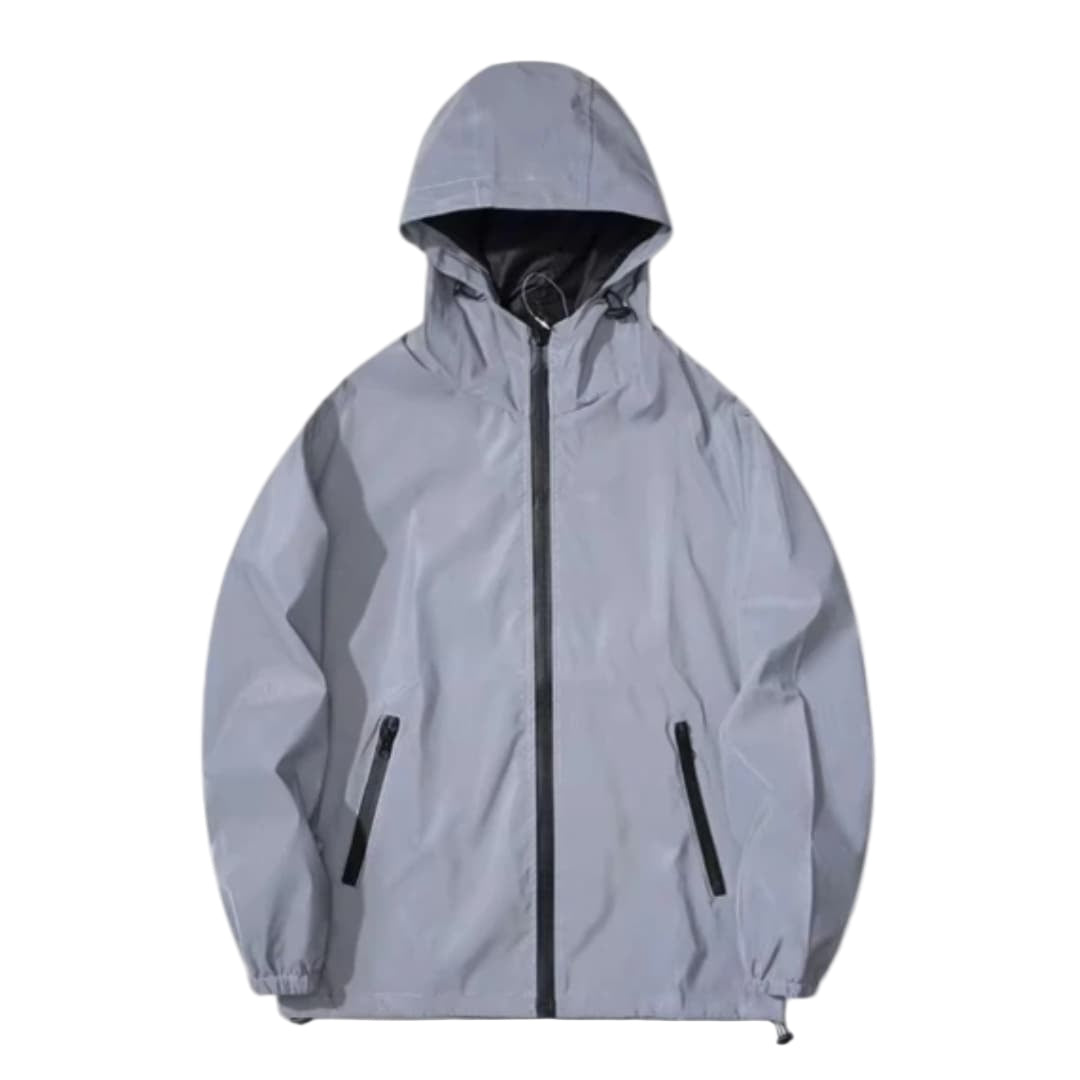 Mænds Softshell Jakke med Hætte og Reflekterende Detaljer 0