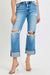 Mænds Straight Jeans Cuffed Mid Rise Denim 1