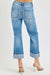 Mænds Straight Jeans Cuffed Mid Rise Denim 4