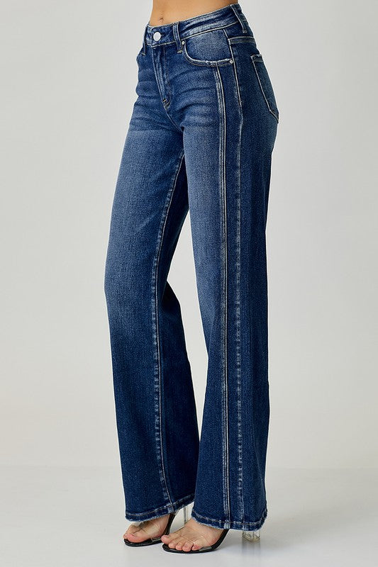 Mænds Straight Jeans Mid Rise Denim 2