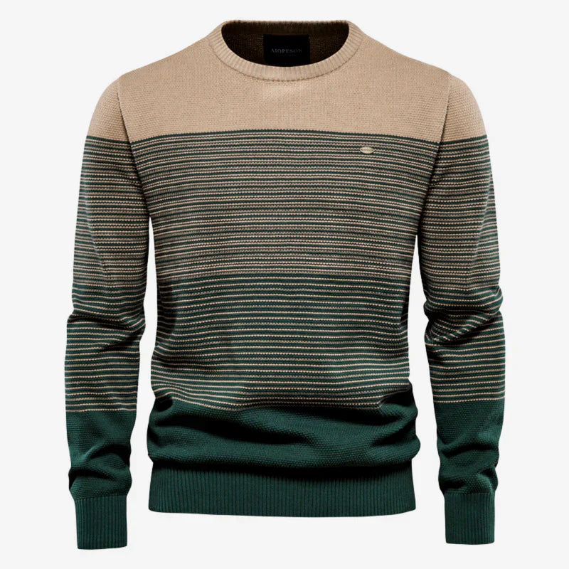 Mænds Stribet Sweater Trendy Design 2