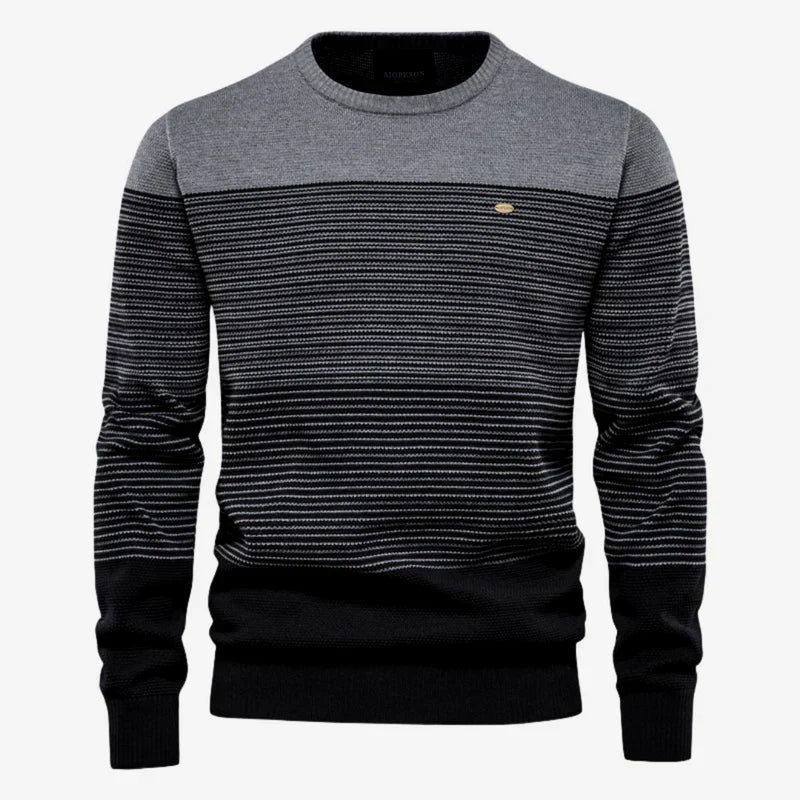 Mænds Stribet Sweater Trendy Design 3