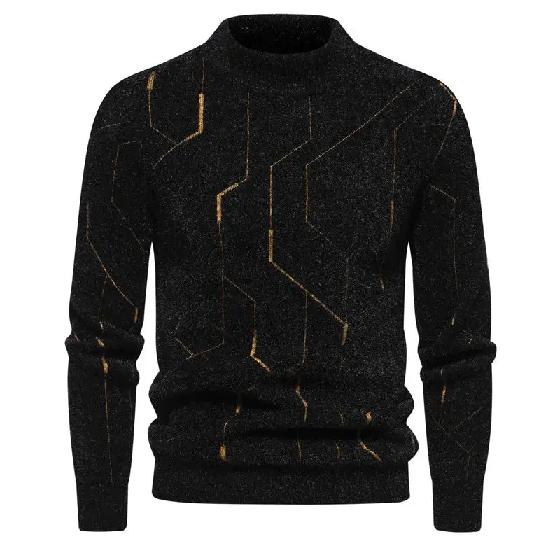 Mænds Strikkede Sweater Klassisk Stil Komfortabel Design 0