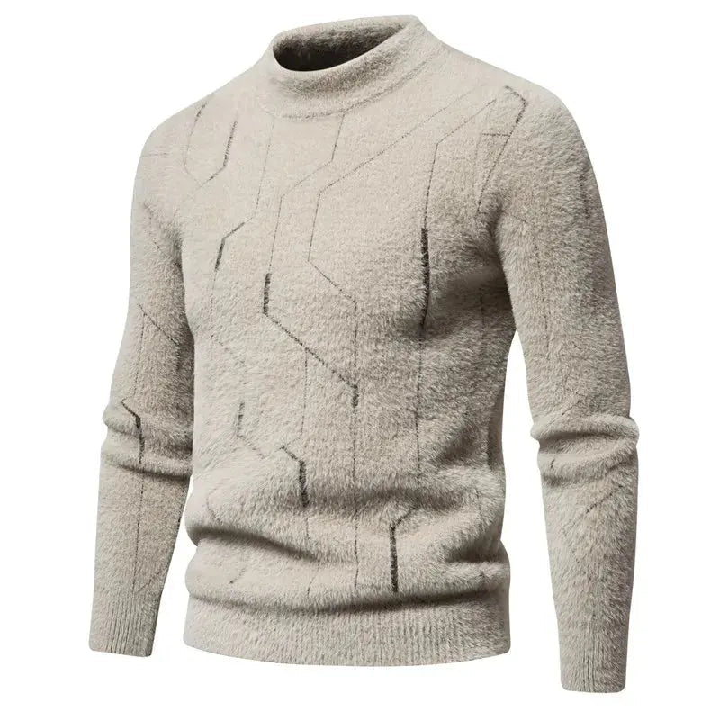 Mænds Strikkede Sweater Klassisk Stil Komfortabel Design 3
