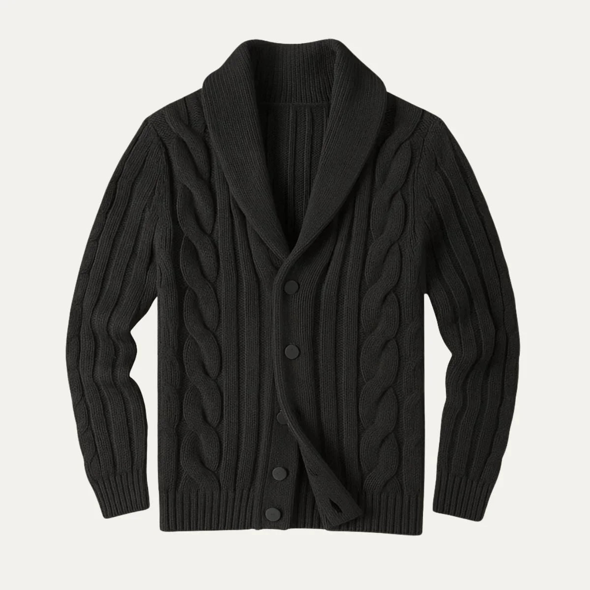 Mænds Strikket Cardigan i Stilfuld Design 3