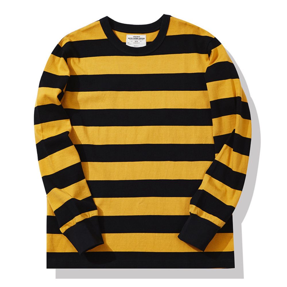 Mænds Sweater med Striber Casual Stil 2