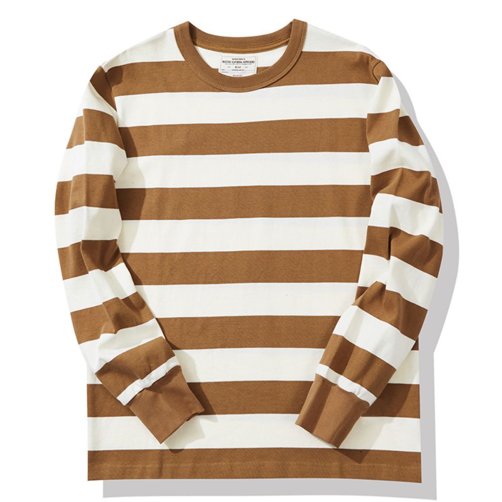 Mænds Sweater med Striber Casual Stil 3