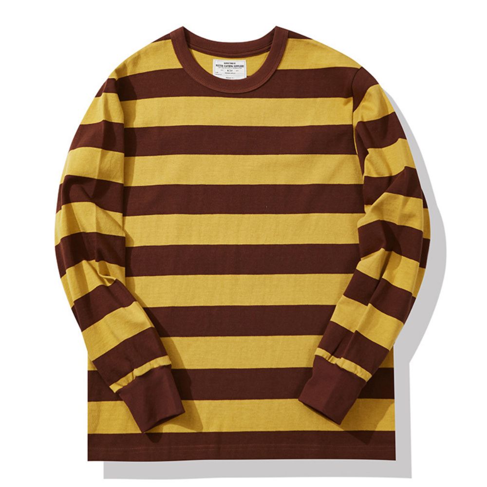 Mænds Sweater med Striber Casual Stil 5