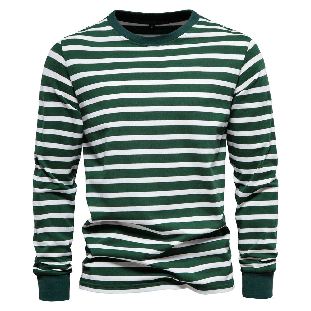 Mænds Sweater med Striber Casual Stil 6