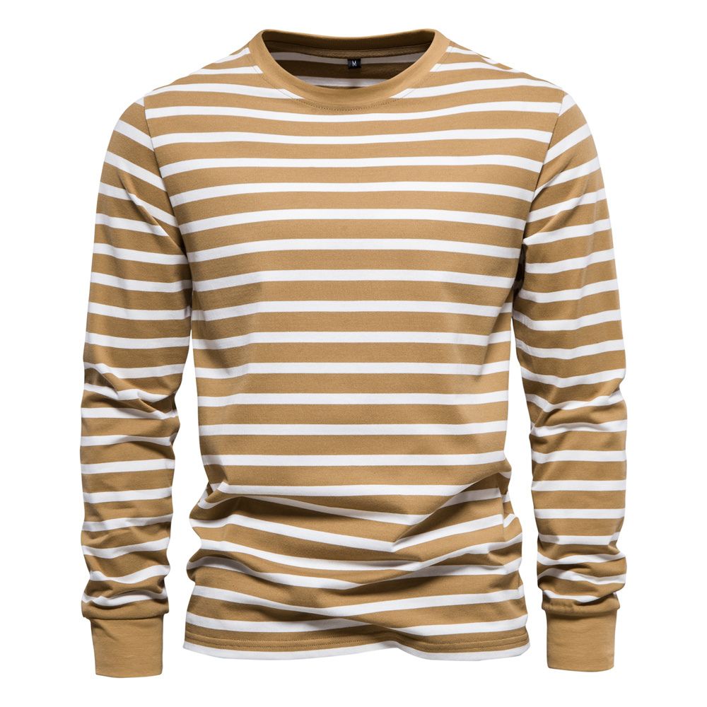 Mænds Sweater med Striber Casual Stil 7
