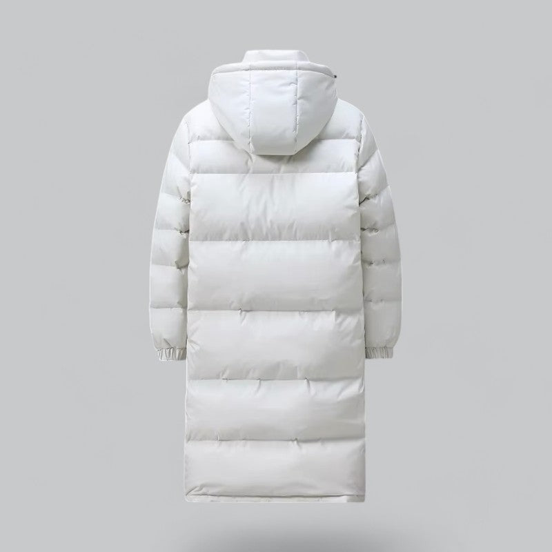 Mænds Vinterfrakke Lang Puffer Parka Med Slank Silhuet 2