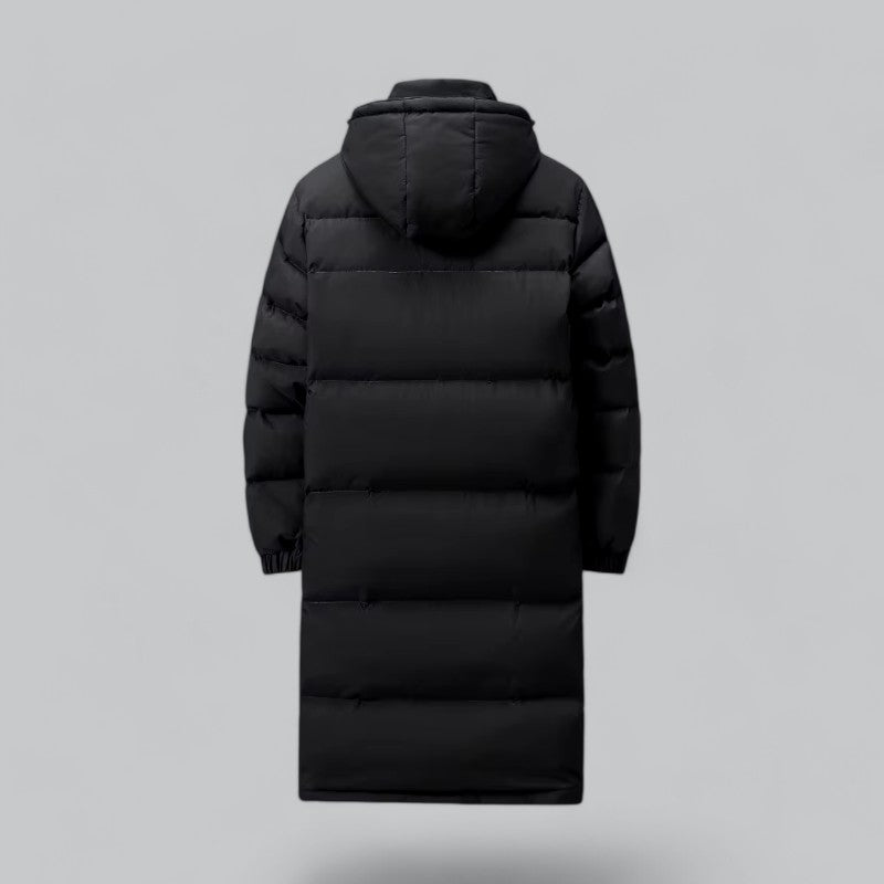 Mænds Vinterfrakke Lang Puffer Parka Med Slank Silhuet 5