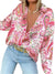 Skjortebluse Dame Langærmet Paisley Print 100% Bomuld-1