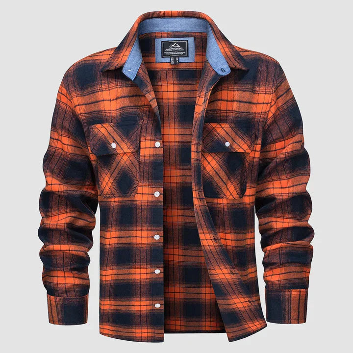 Variant image for Herre Skjorte Flannel Casual Stil 100% Flannel-18