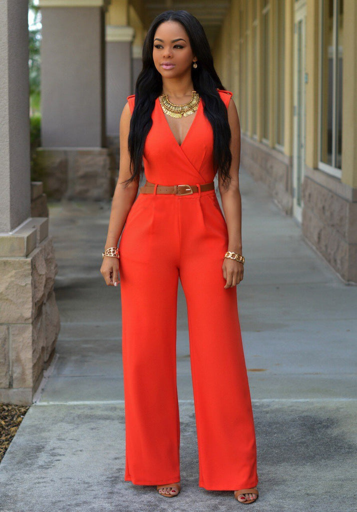 Kvinders Jumpsuit Trendy Åndbar Polyester-5