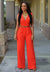 Kvinders Jumpsuit Trendy Åndbar Polyester-5