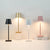 Kabelløs Bordlampe Hvid Elegant Aluminium LED-1
