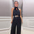 Kvinders Jumpsuit Sommer Stilig Polyester-4