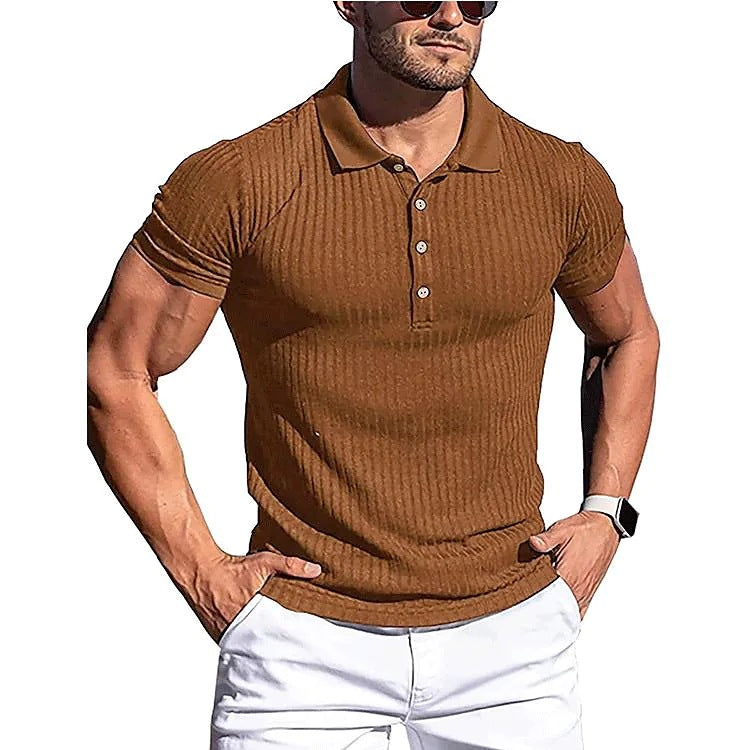 Slim Knit poloshirt til mænd