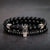 Onyx sten armbånd