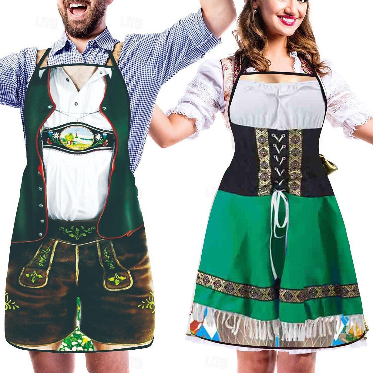Parrets Oktoberfest Schürzen Dirndl Lederhosen Materiale 0