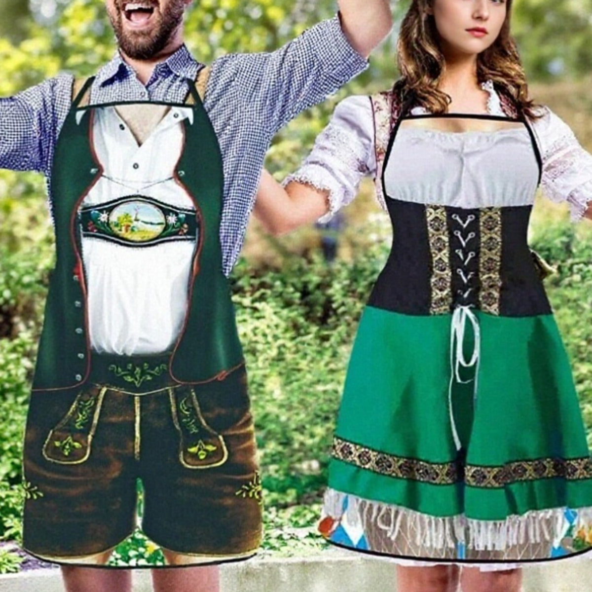 Parrets Oktoberfest Schürzen Dirndl Lederhosen Materiale 1