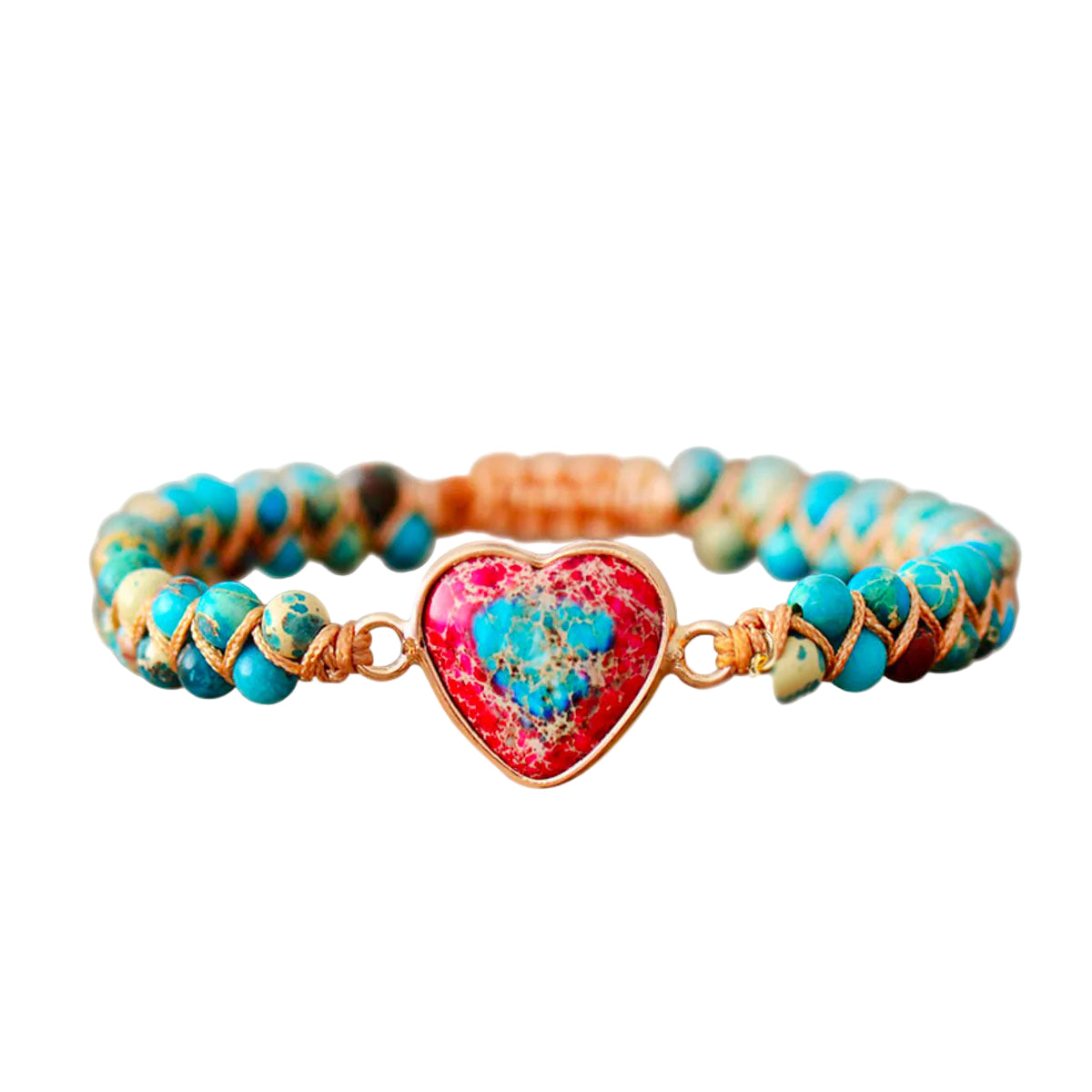 Passion Heart Flettet Armbånd