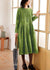 Plus Size Corduroy Kjole med Lommer og Knapper 3