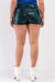 Plus Size Mini Shorts Høj Talje Pailletter Polyester 5