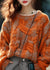 Plus Size Strikket Sweater Kabelmønster til Vinter 3