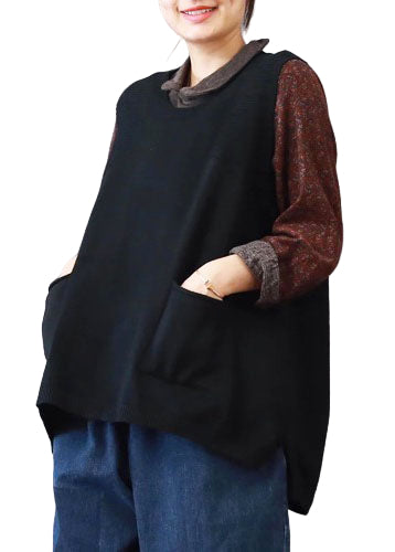 Plus Size Sweater med Store Lommer til Kvinder 0