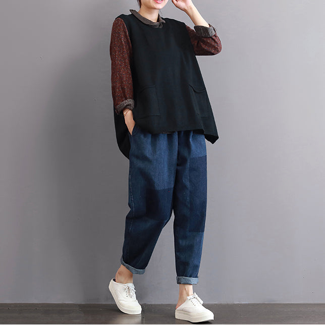 Plus Size Sweater med Store Lommer til Kvinder 1