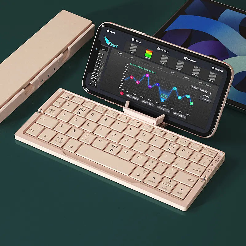 Variant image for Unisex Sammenfoldelig Tastatur Sort Bluetooth Højkvalitets Plast og Metal-2